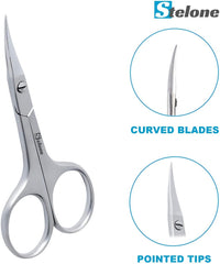 Tijeras Stelone para manicura compactas, ideales para uñas y cutículas en casa