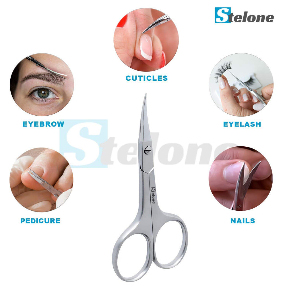 Tijeras Stelone para vello facial, eliminación fácil de vello no deseado
