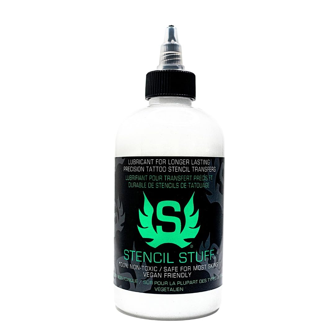Stencil Stuff Gel de Transferencia para Plantillas: transferencia limpia y nítida para tatuajes.