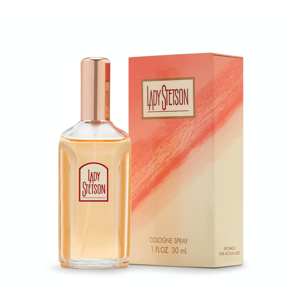 Lady Stetson: frasco elegante para llevar en el bolso y uso diario.
