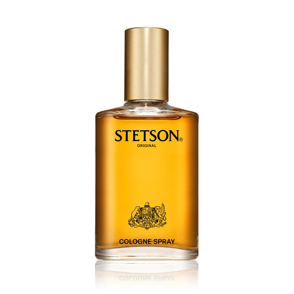 Stetson Original, botella en bolso de viaje, ideal para retoques durante el día.