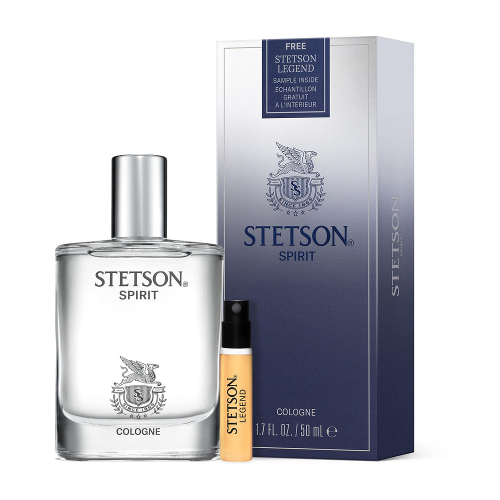 Stetson Spirit frasco-detalle-notas revela la expresión de la fragancia.