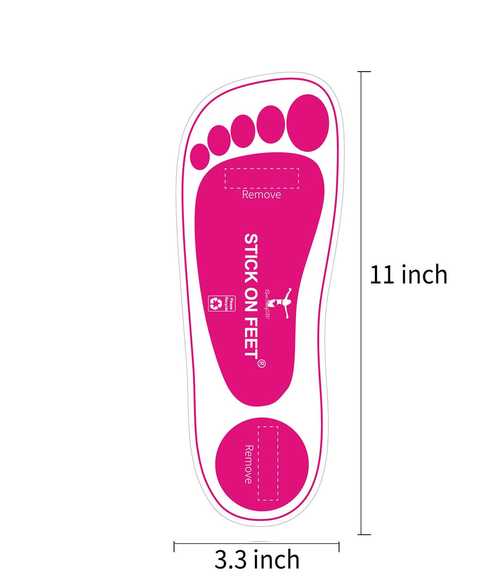 Application rapide avec STICKONFEET, pieds protégés sans effort ni préparation.