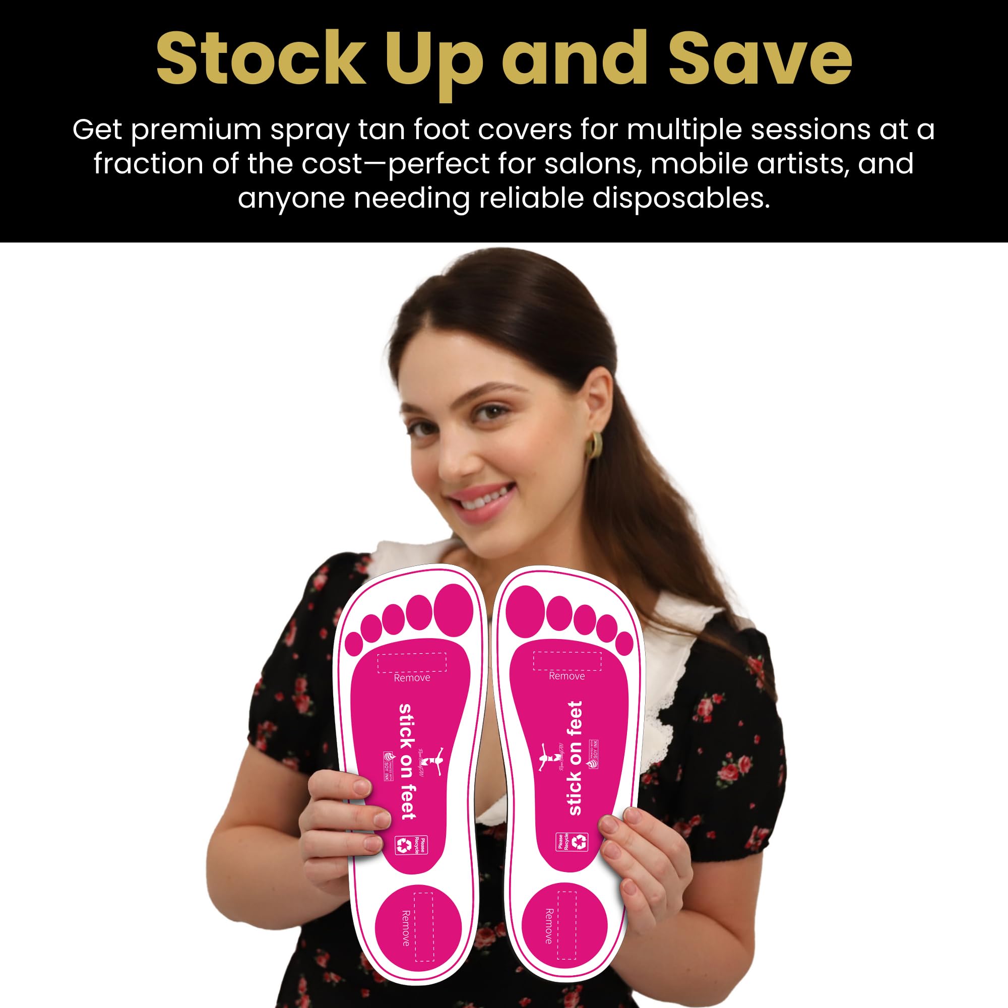 Packs-pieds STICKONFEET, solution économique pour plusieurs sessions.