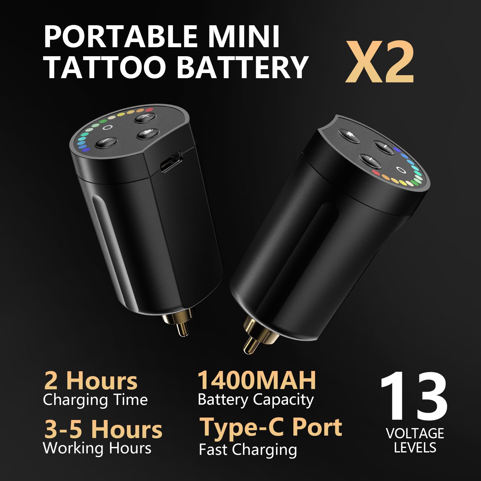 STIGMA kit tatuaje inalámbrico con 20 agujas cartucho para trazos y sombreado.
