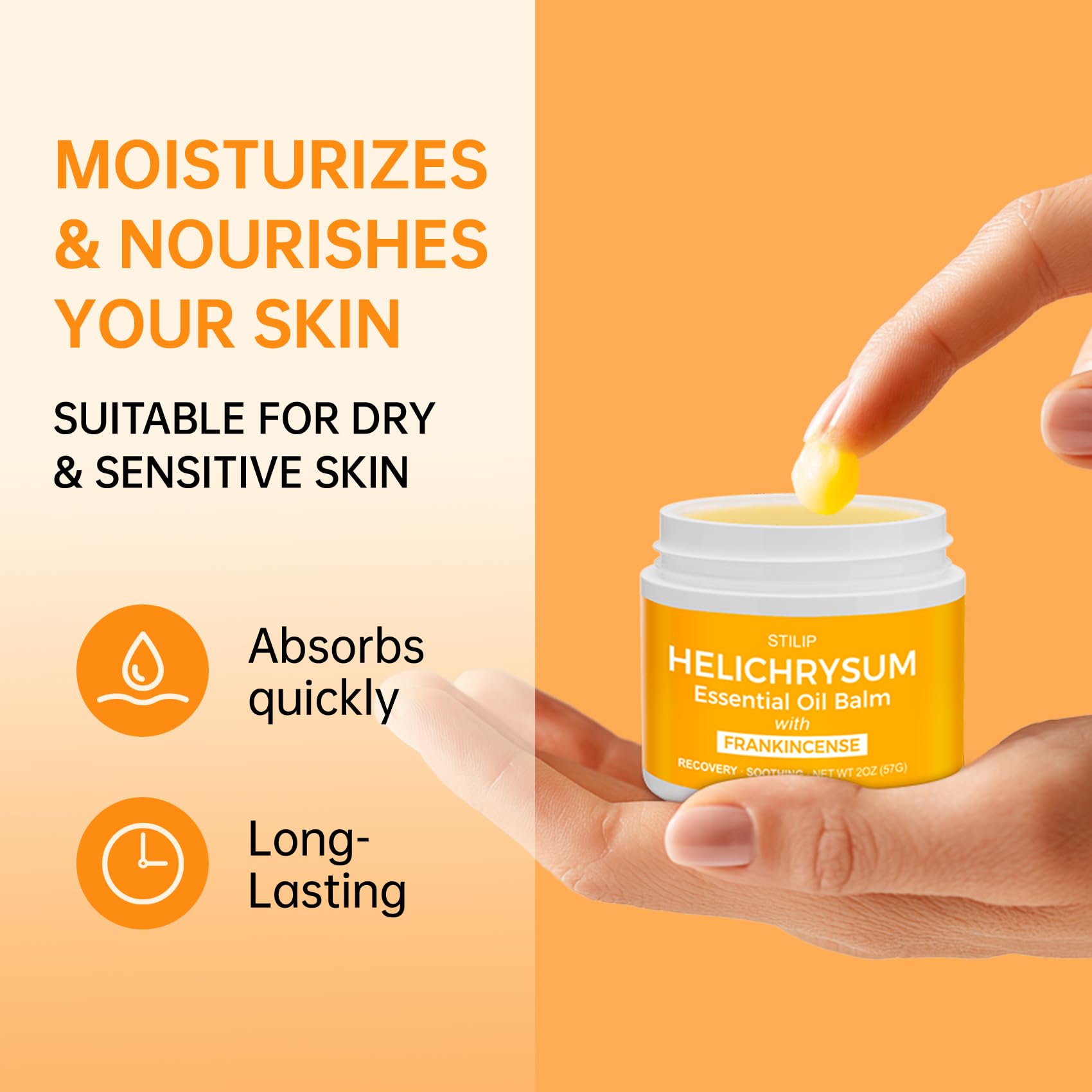 Aroma relajante STILIP con helichrysum e incienso.