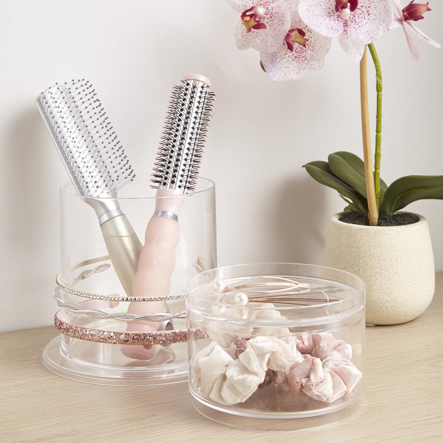 STORi Bella: ampliación modular para ampliar espacio de almacenamiento de cabello y accesorios.