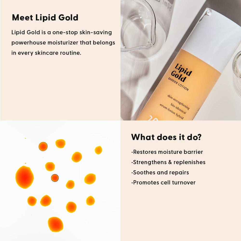 Stratia Lipid Gold, barrera-piel fortalecida gracias a ceramidas y lípidos.