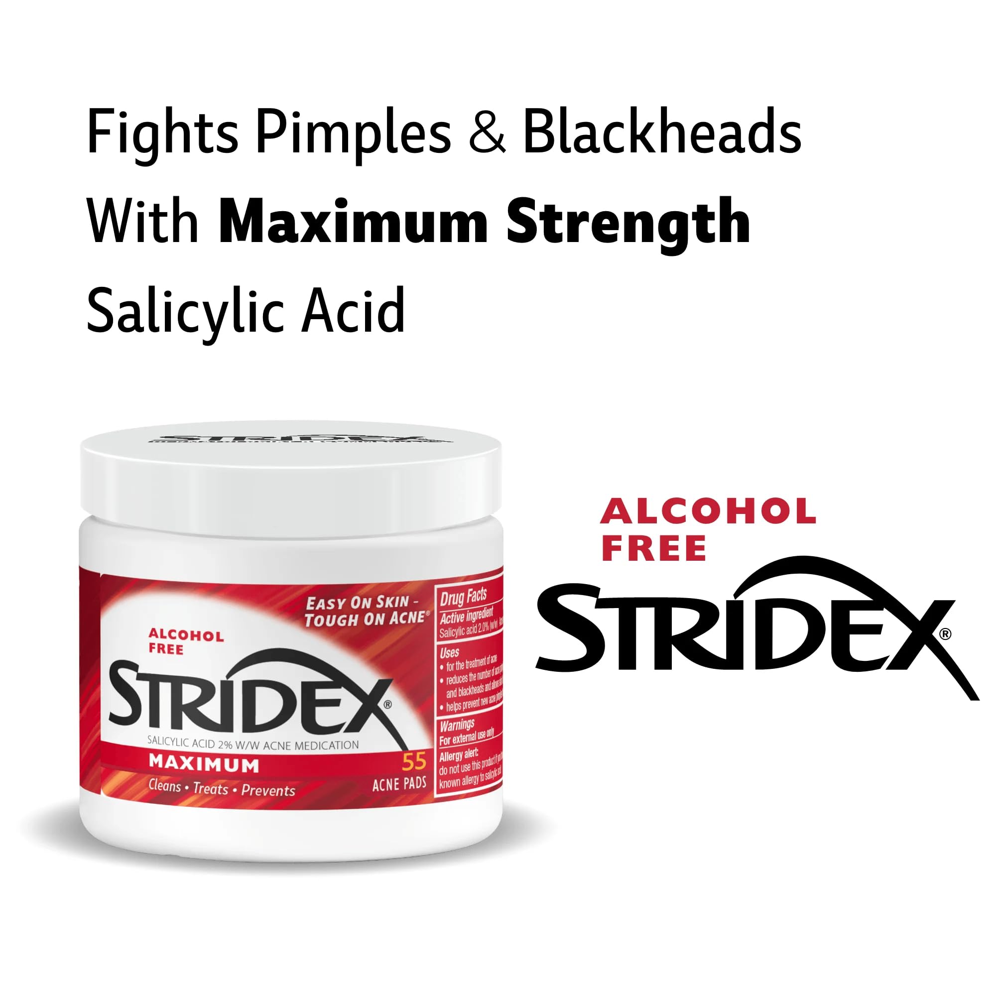 Stridex Máximo almohadillas limpieza diaria: elimina impurezas y aceite