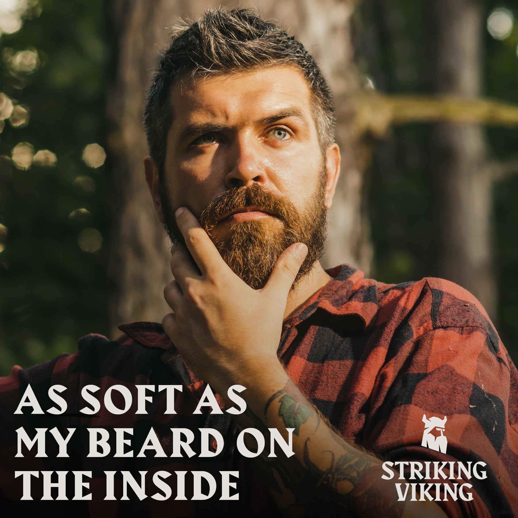 Striking Viking Aceite para Barba Cedro, acabado sin grasa