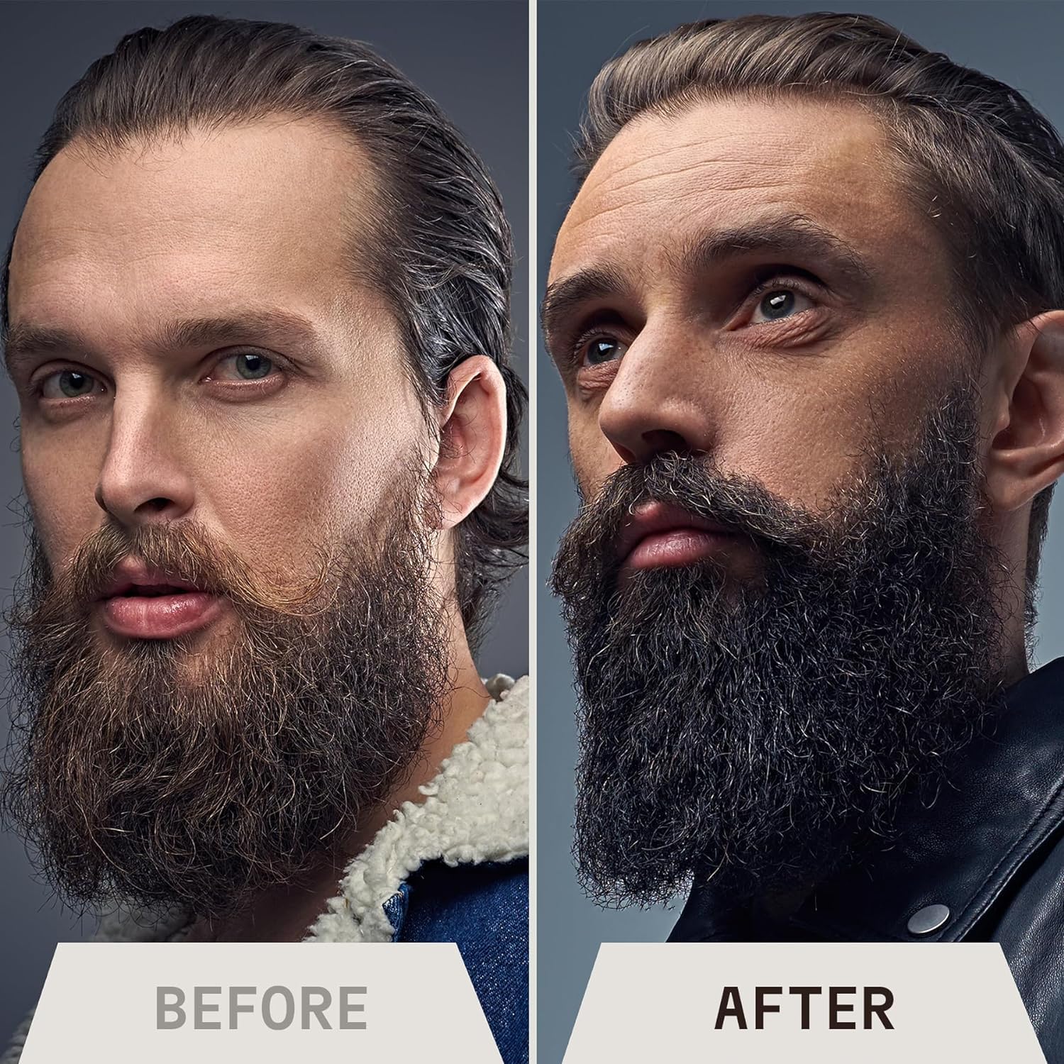 Crecimiento aparente de la barba con jojoba y almendra de Striking Viking.