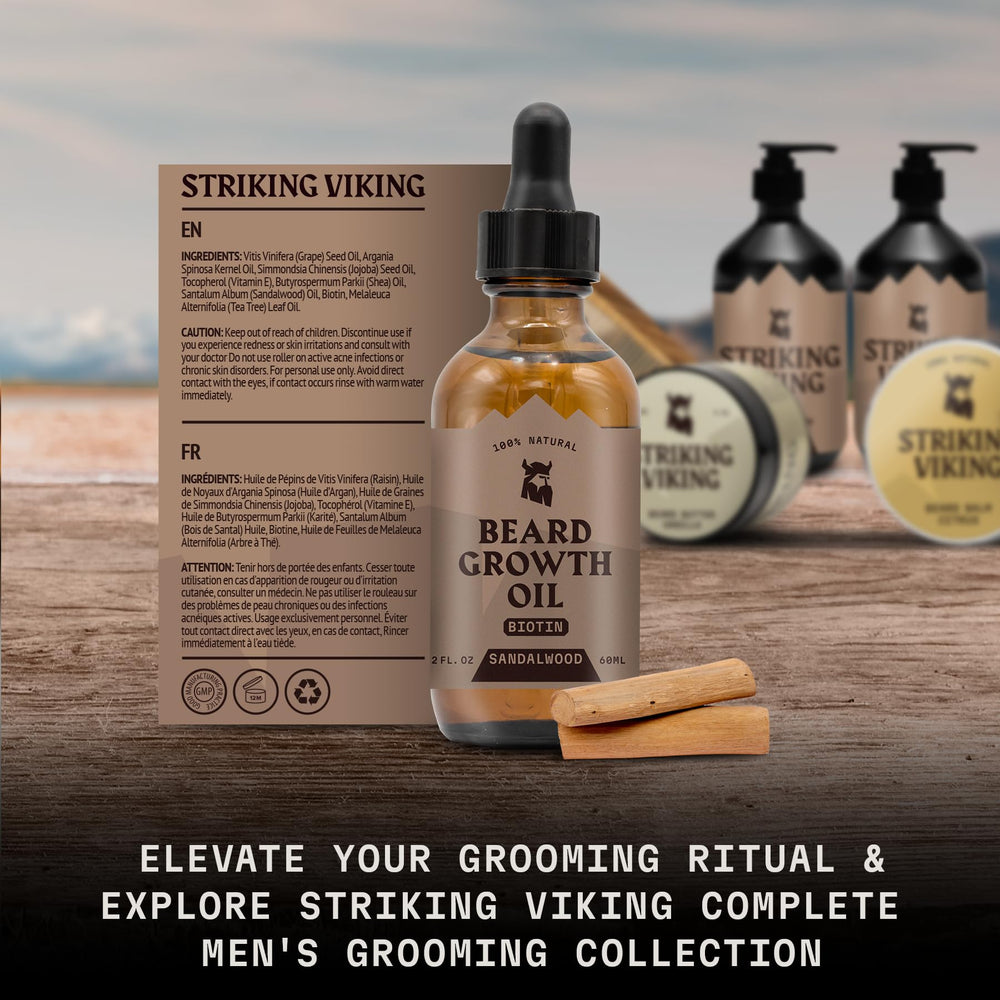 Striking Viking Barba hidratación intensa, con argán y jojoba.