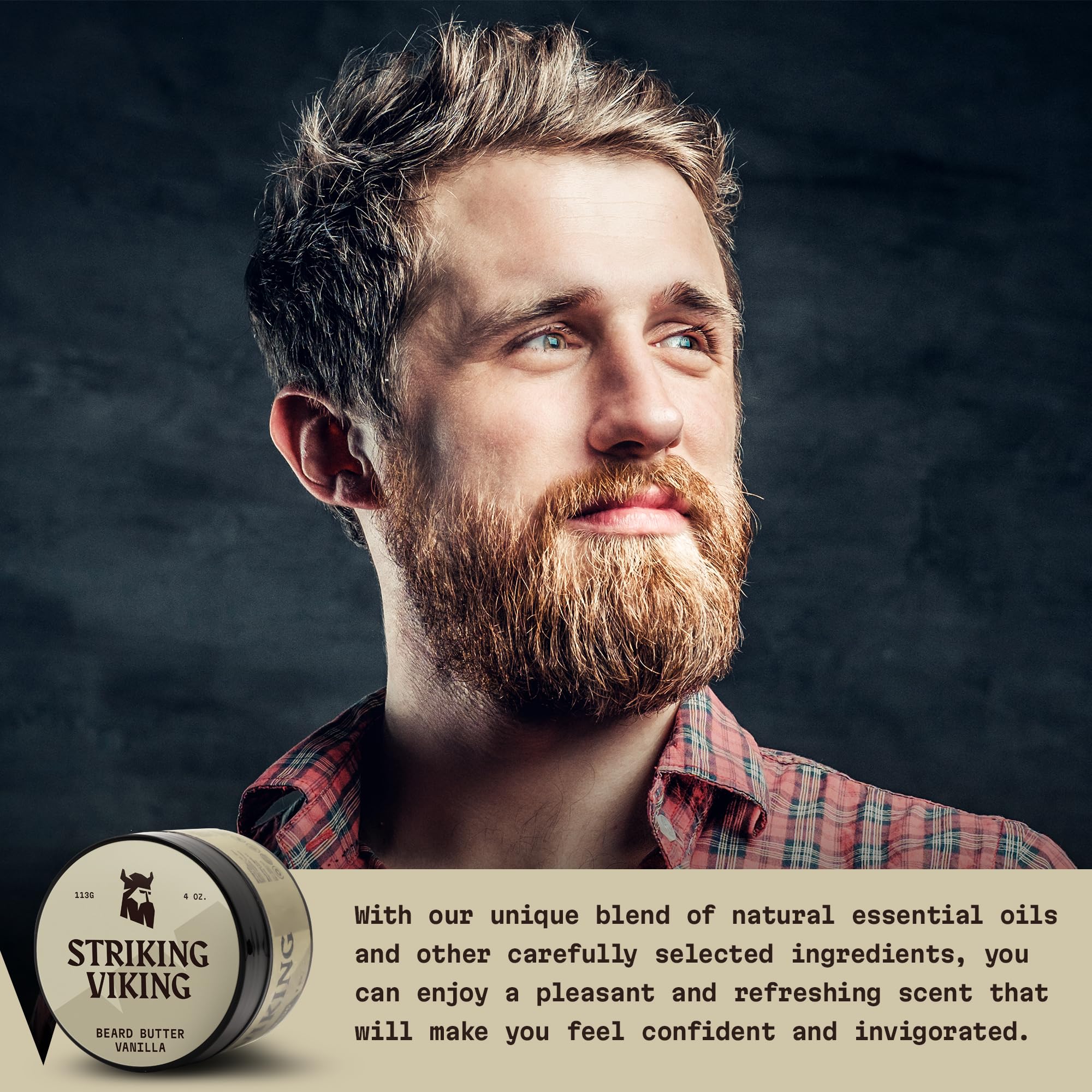 Aroma a vainilla de Striking Viking Beard Butter para empezar el día