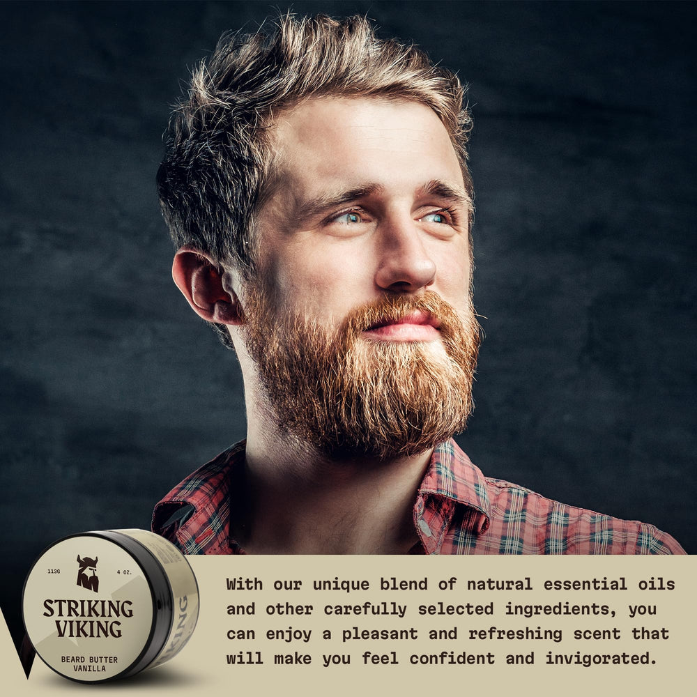 Aroma a vainilla de Striking Viking Beard Butter para empezar el día