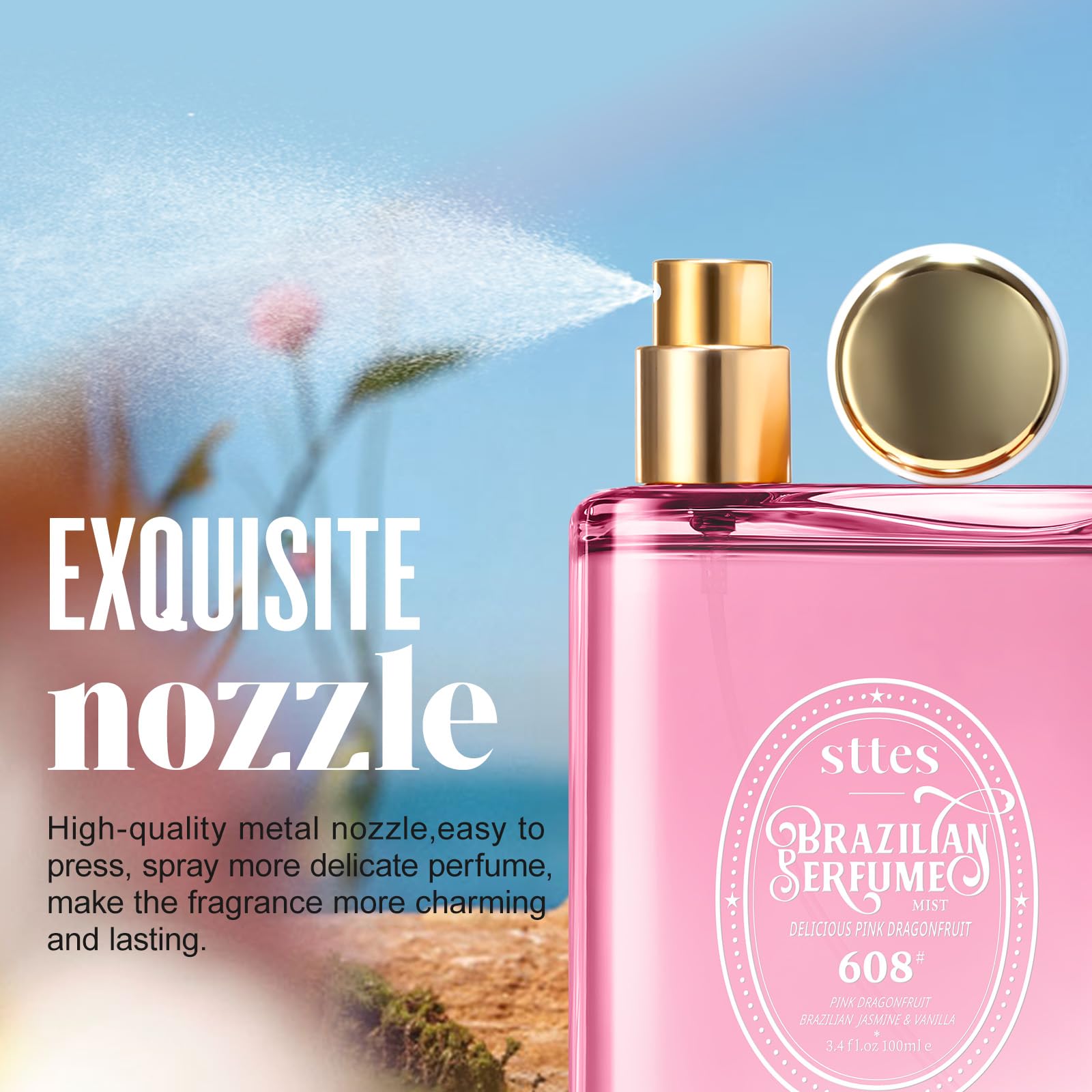 Sttes 608 empaque-100ml, tamaño práctico para llevar.