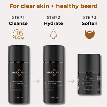 stubble-stache con aloe vera y jojoba para piel suave.