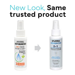 Aplicación suave de Studex para cuidado de perforaciones en piel sensible.