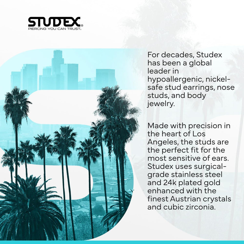 Gel de cuidado para piercing Studex, uso recomendado tras la perforación.
