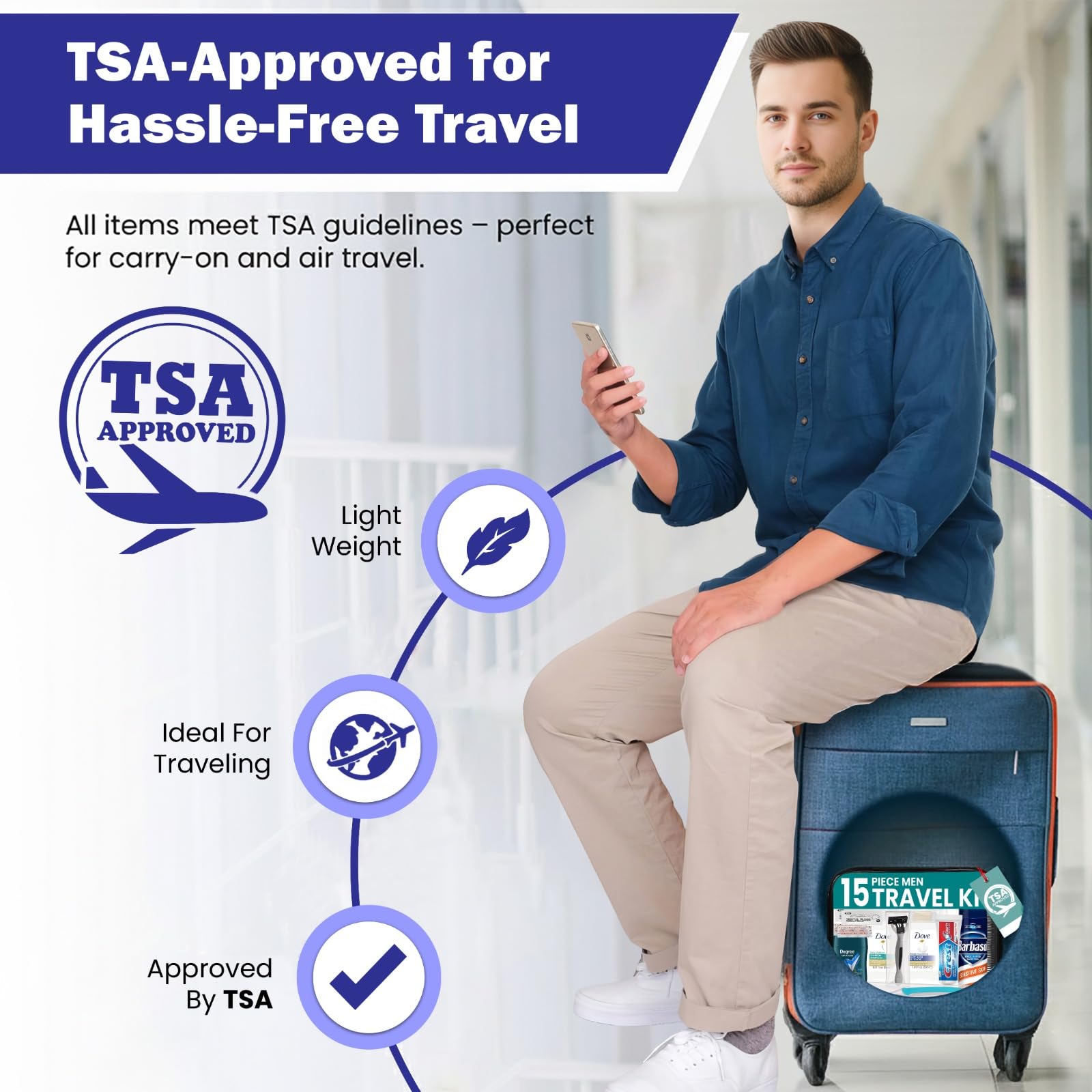 Trektote de Stuhrling Bottle: formato TSA compatible para aeropuertos.