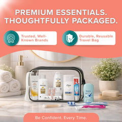 Stuhrling Bottle TrekTote champú mini y acondicionador, cuidado rápido para el cabello en ruta