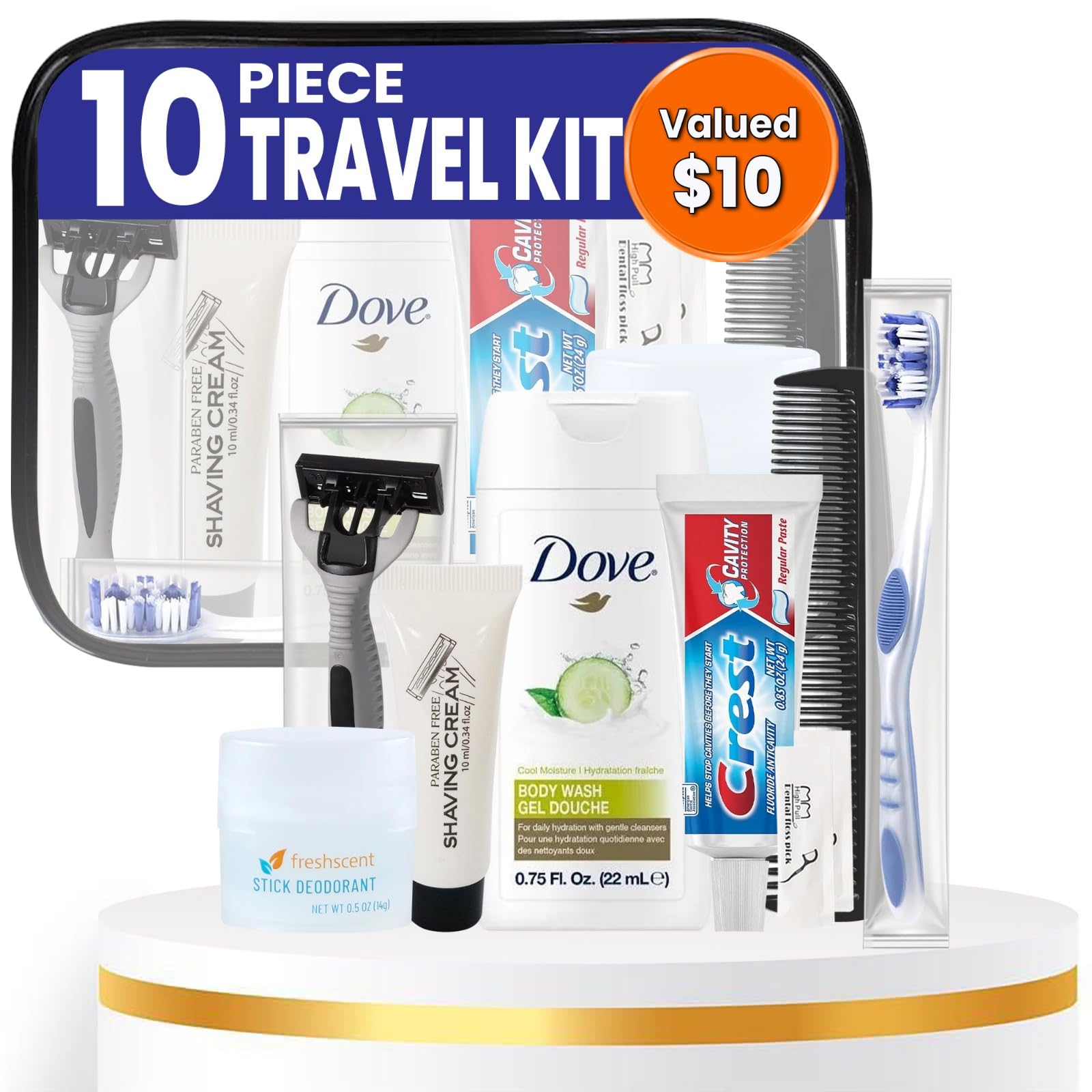 Kit Trektote de Stuhrling Bottle, compacto para viajes.