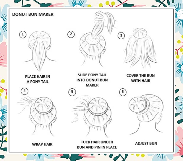 Styla Hair juego de moños reutilizables para ballet y recogidos.