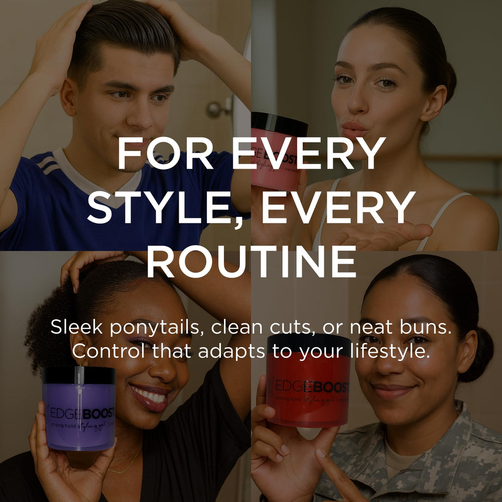 Style Factor EDGE BOOSTER duración prolongada, ideal para peinados de día entero.