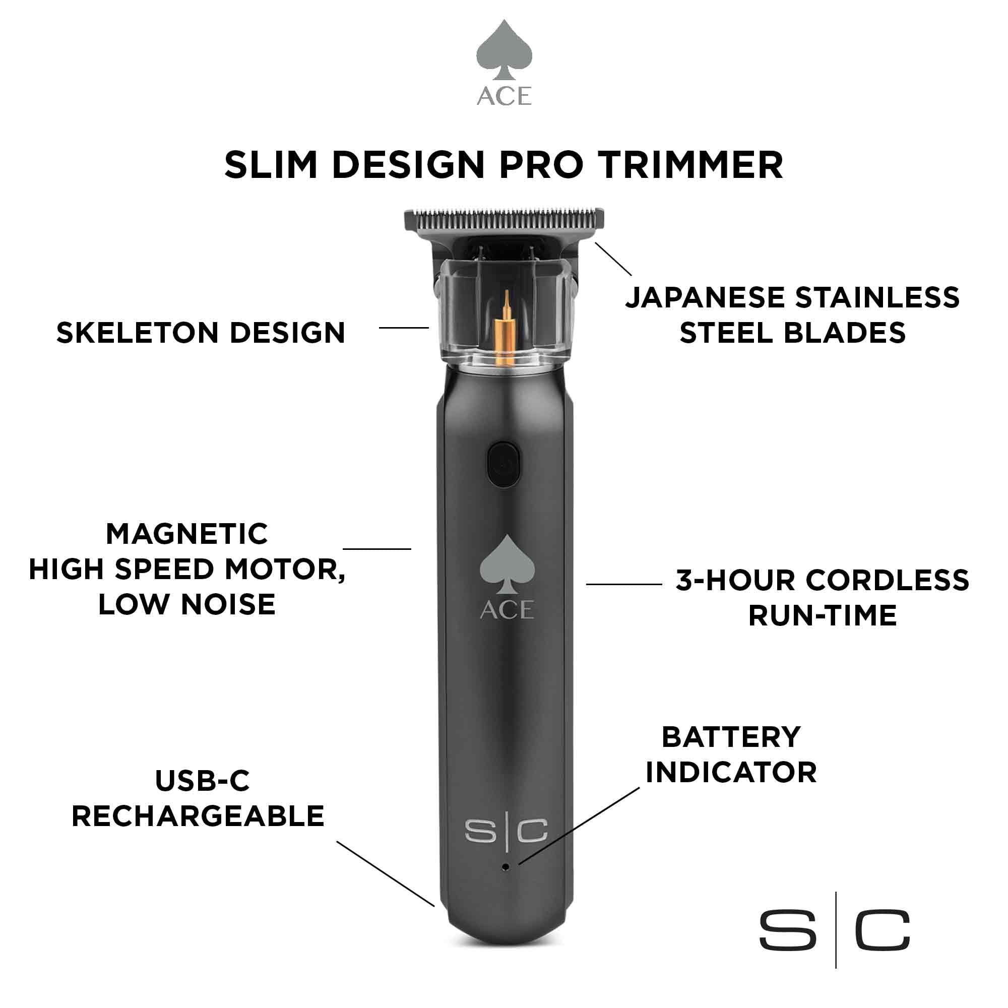 Stylecraft Ace con motor rotativo de 7500 rpm para uso diario suave