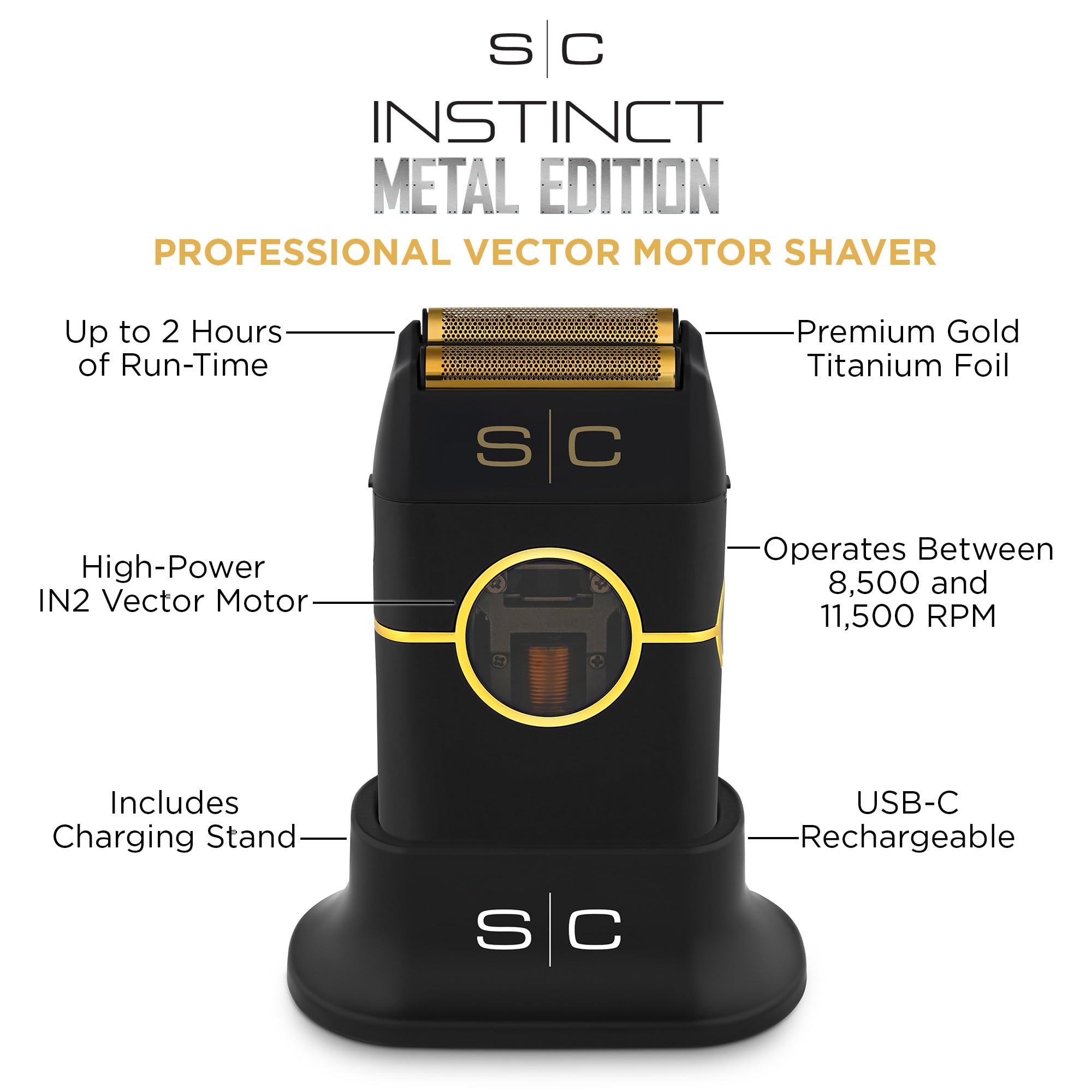 Stylecraft Instinct lateral: agarre equilibrado para movimientos suaves.