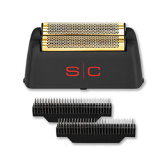 StyleCraft Rebel: cabezal de lámina oro titanio, afeitado suave