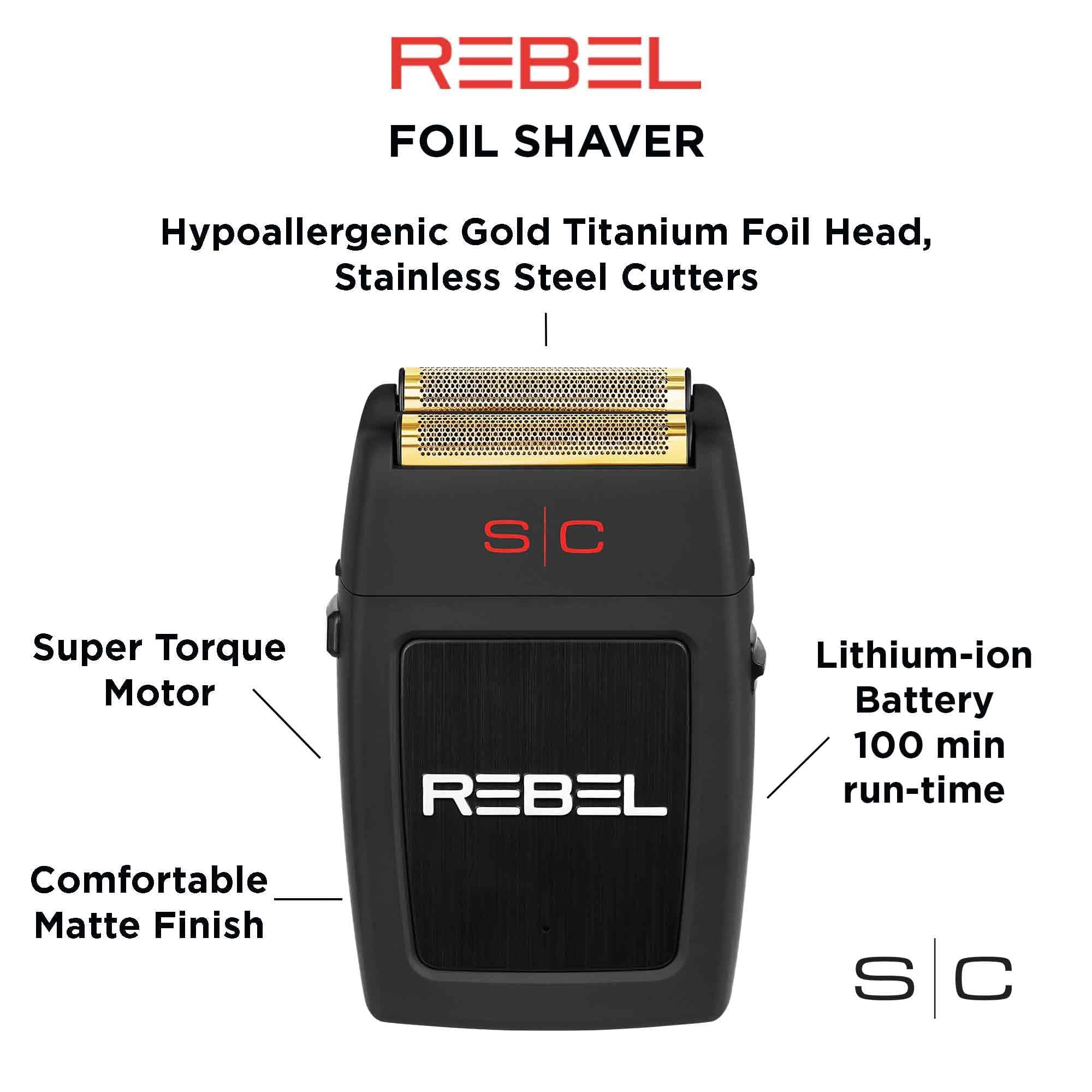 StyleCraft Rebel Profesional cabezal de contorno ajustable para un afeitado uniforme.