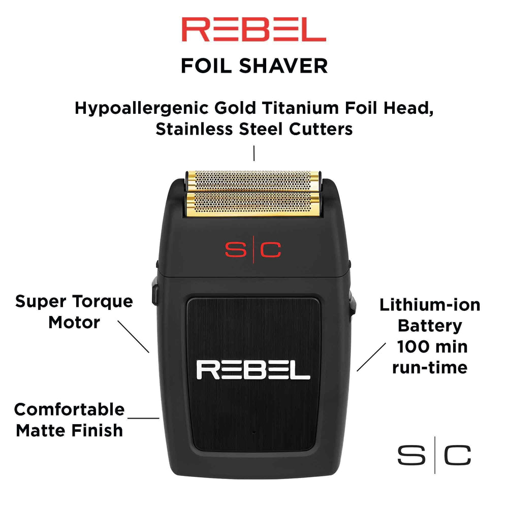StyleCraft Rebel Profesional cabezal de contorno ajustable para un afeitado uniforme.