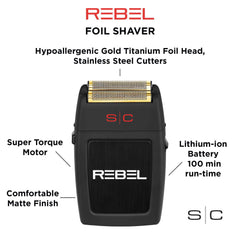StyleCraft Rebel Profesional cabezal de contorno ajustable para un afeitado uniforme.