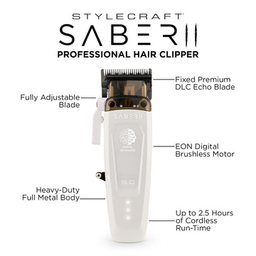 Stylecraft Saber II cuchilla DLC ECHO para cortes suaves y confiables