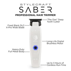 Stylecraft Saber: motor digital de alto rendimiento para cortes potentes y consistentes.