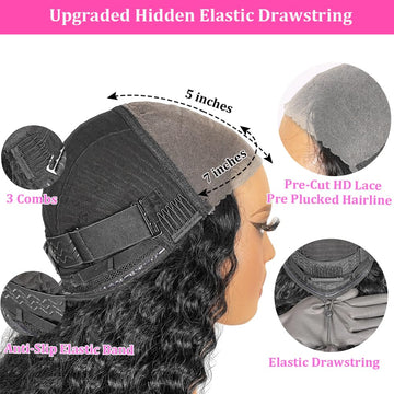 StyleLife cap elastico con 3 peines para estabilidad.