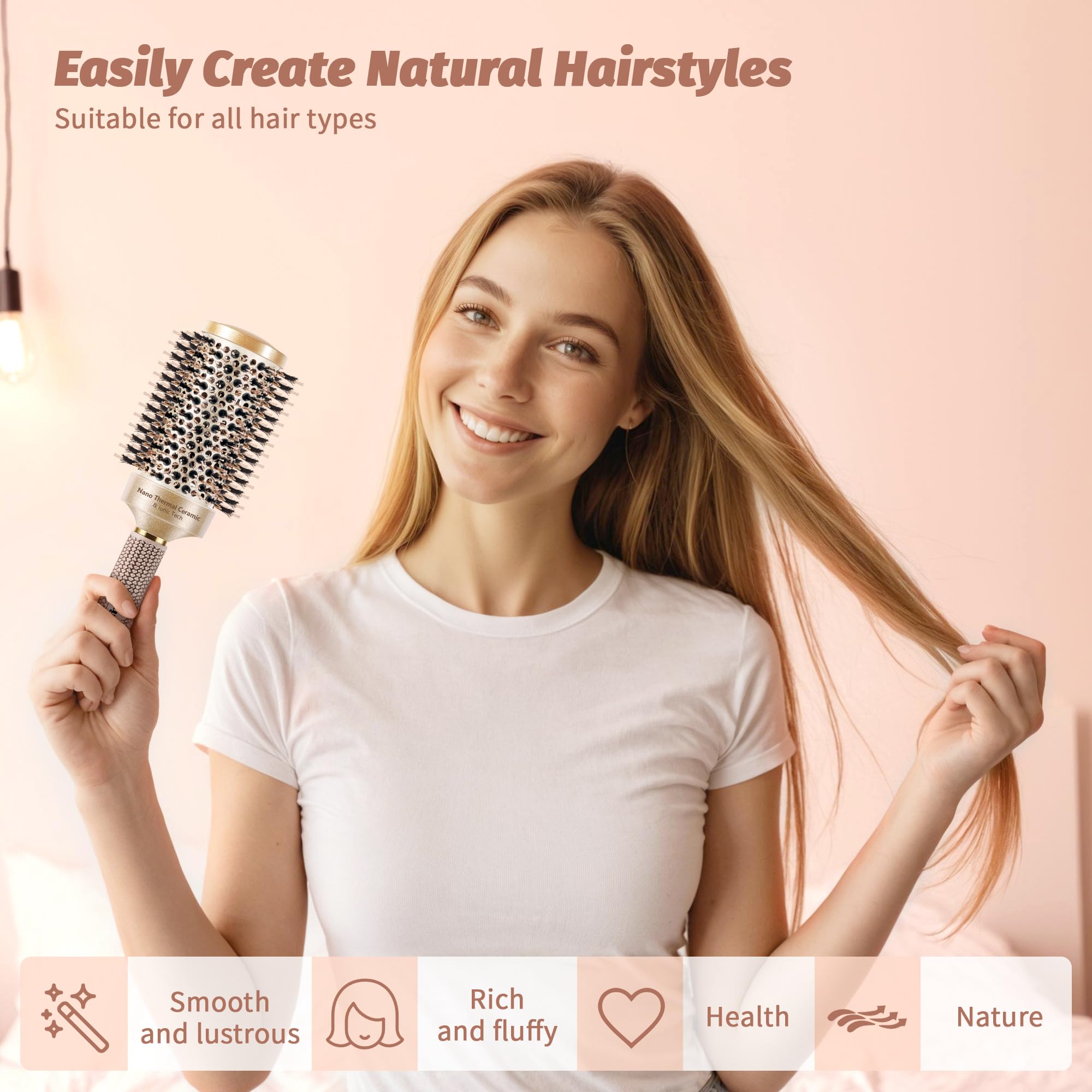 STYLEMATE barril cerámico 2.1 pulgadas para calentamiento uniforme