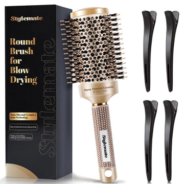 STYLEMATE cepillo redondo para secado 2.1 pulgadas ofrece volumen rápido