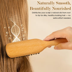 STYLEMATE cerdas de cerdo naturales para desenredar suavemente.