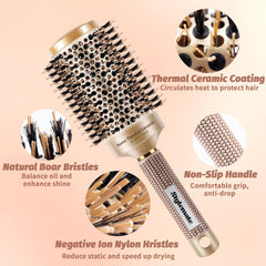 STYLEMATE cerdas de jabalí naturales para brillo suave