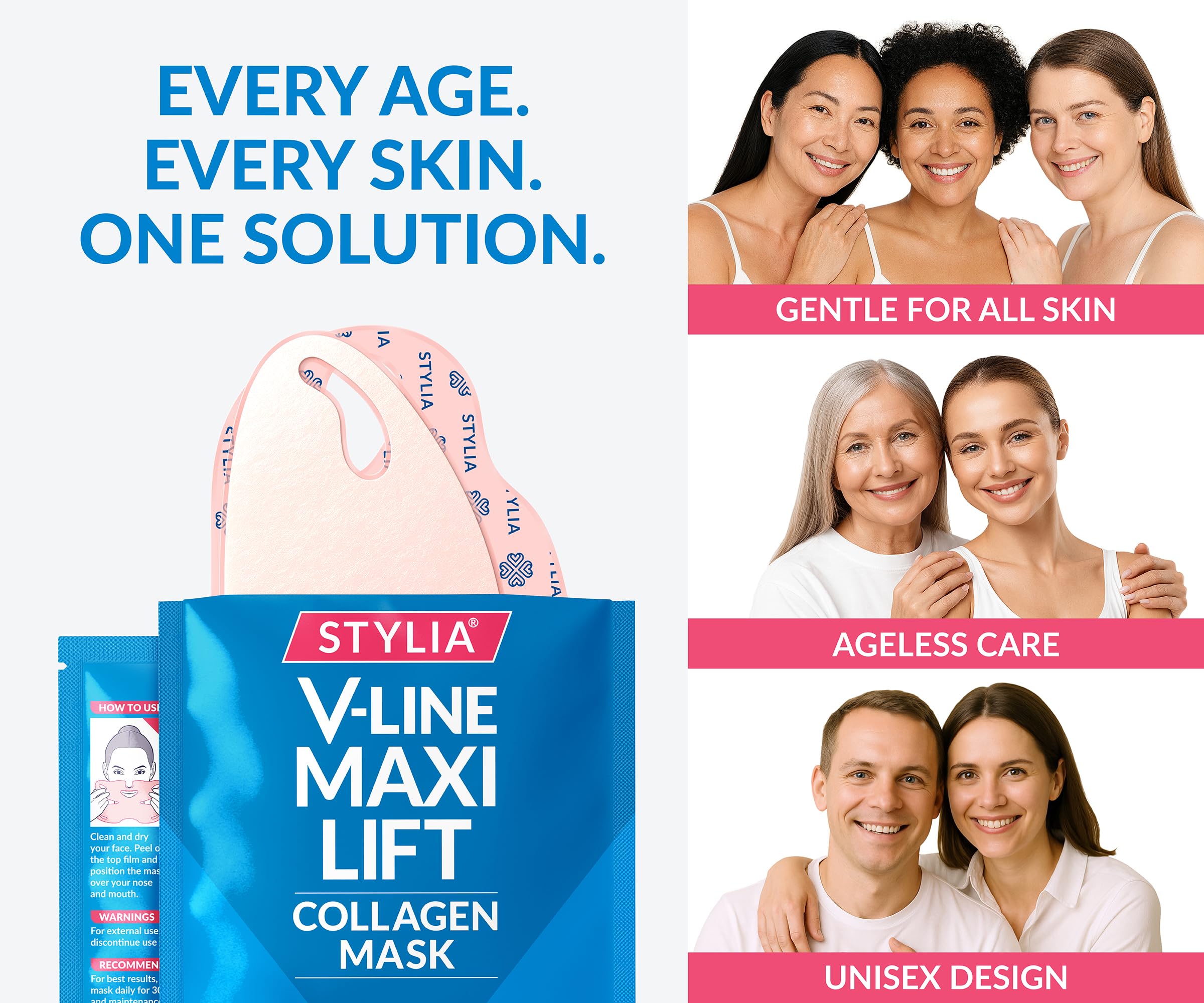Stylia MaxiLift contorno de cuello y línea mandibular más firme.