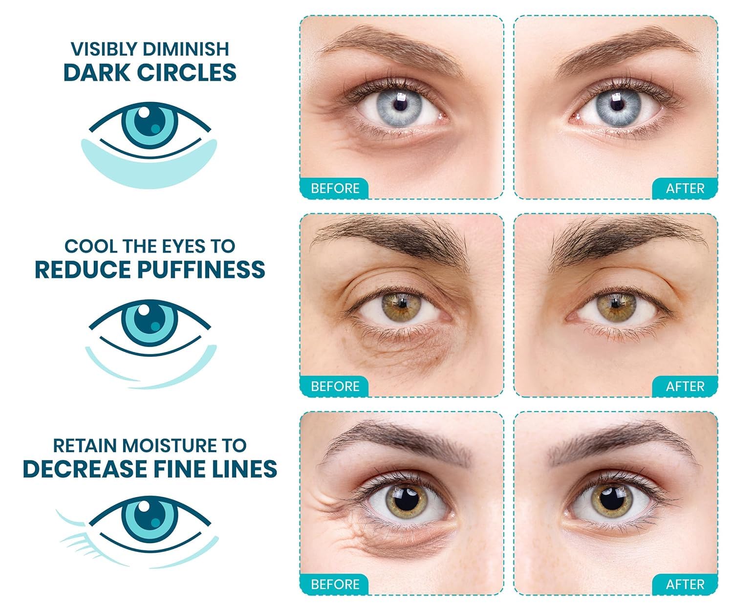 Parches Stylia con efecto refrescante para la mirada