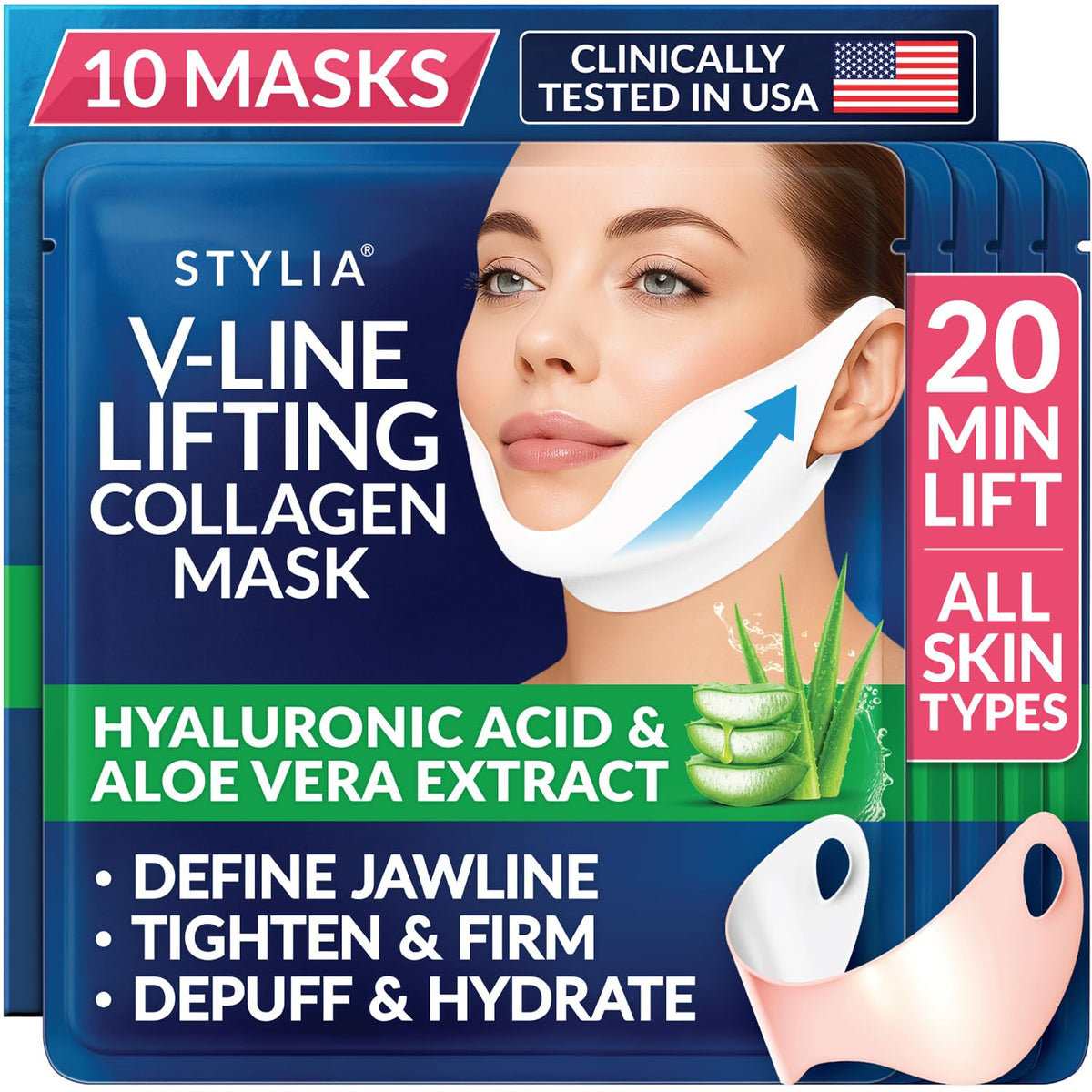 Stylia V Line mascarilla definicion mandibula: mejora el contorno.