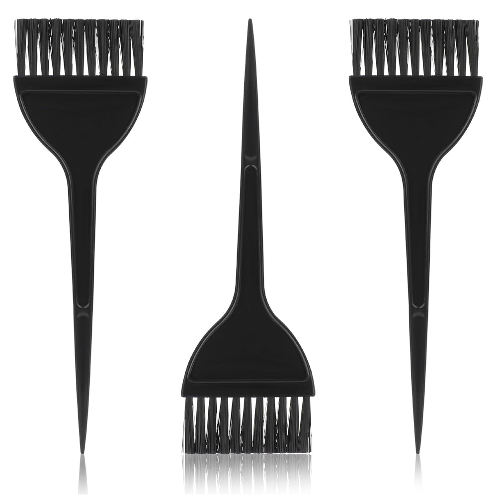 Styquenzer pincel coloración cabello pack 3 negro para aplicación suave y uniforme.
