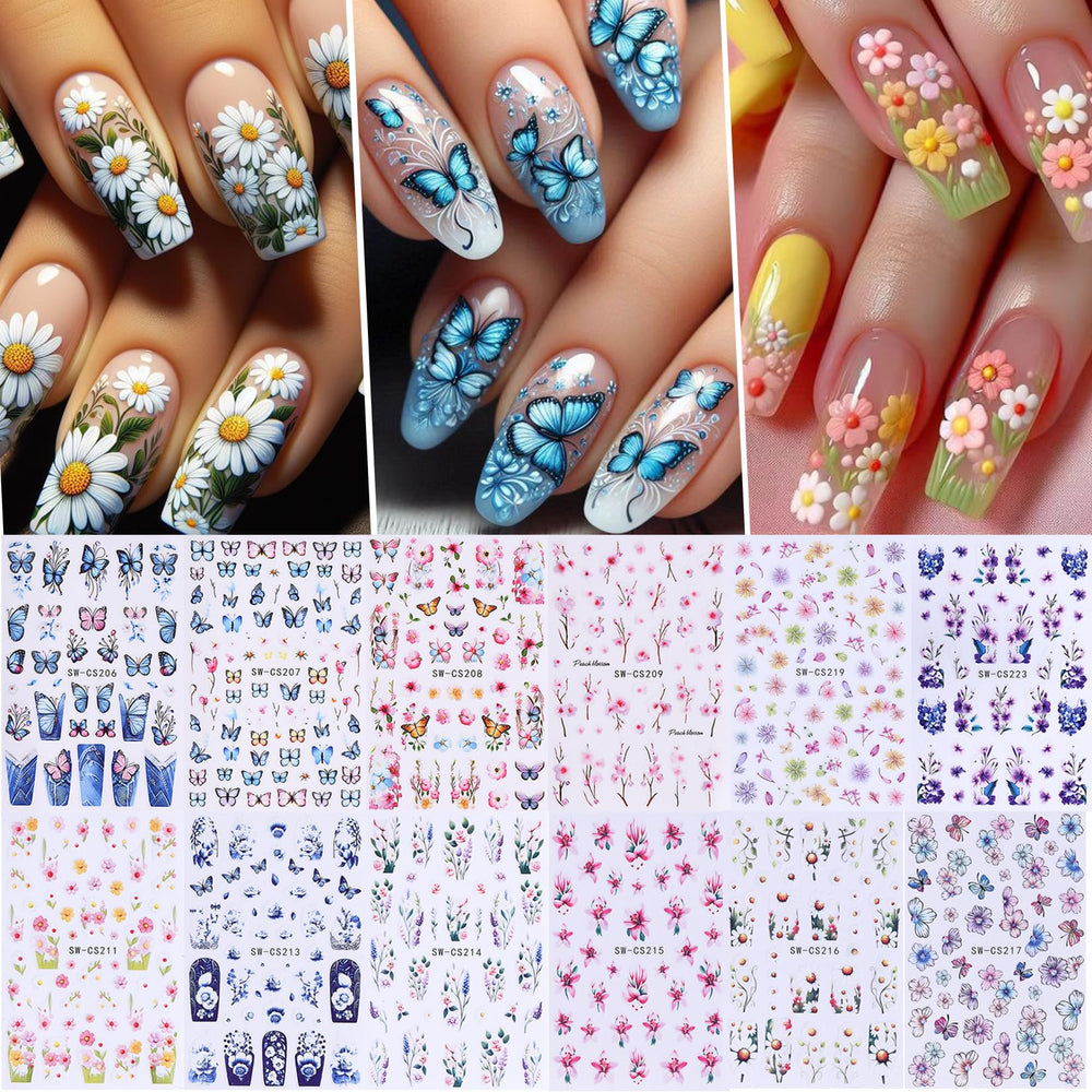 STZPRONAIL pegatinas de rosas para uñas, diseño delicado para estilos elegantes.