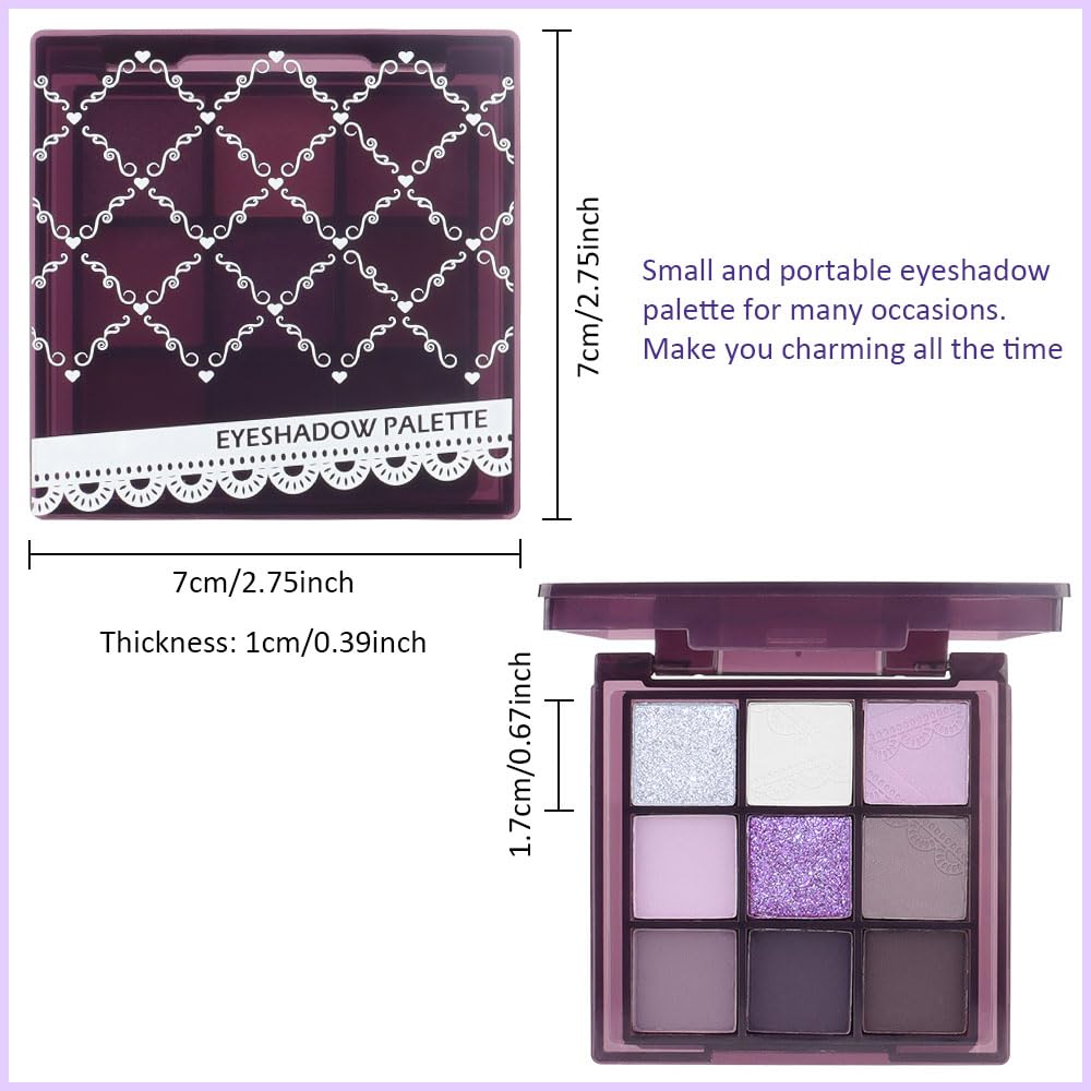 Look nocturno con sombras púrpuras y plateadas de SUAKE