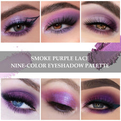 Muestras de sombras SUAKE púrpuras para mezclar y crear combinaciones
