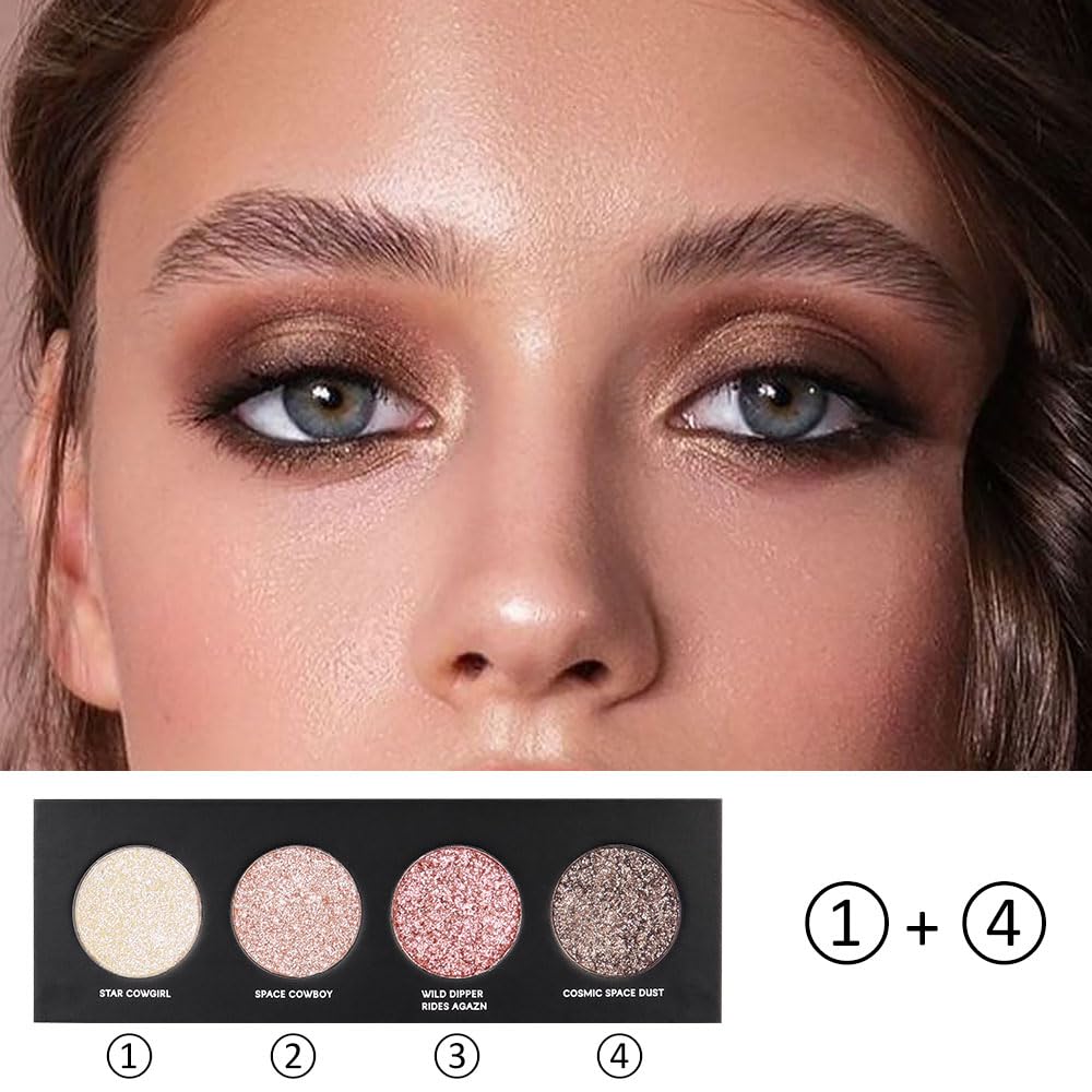 SUake sombras de alto pigmento para definición nítida de ojos.