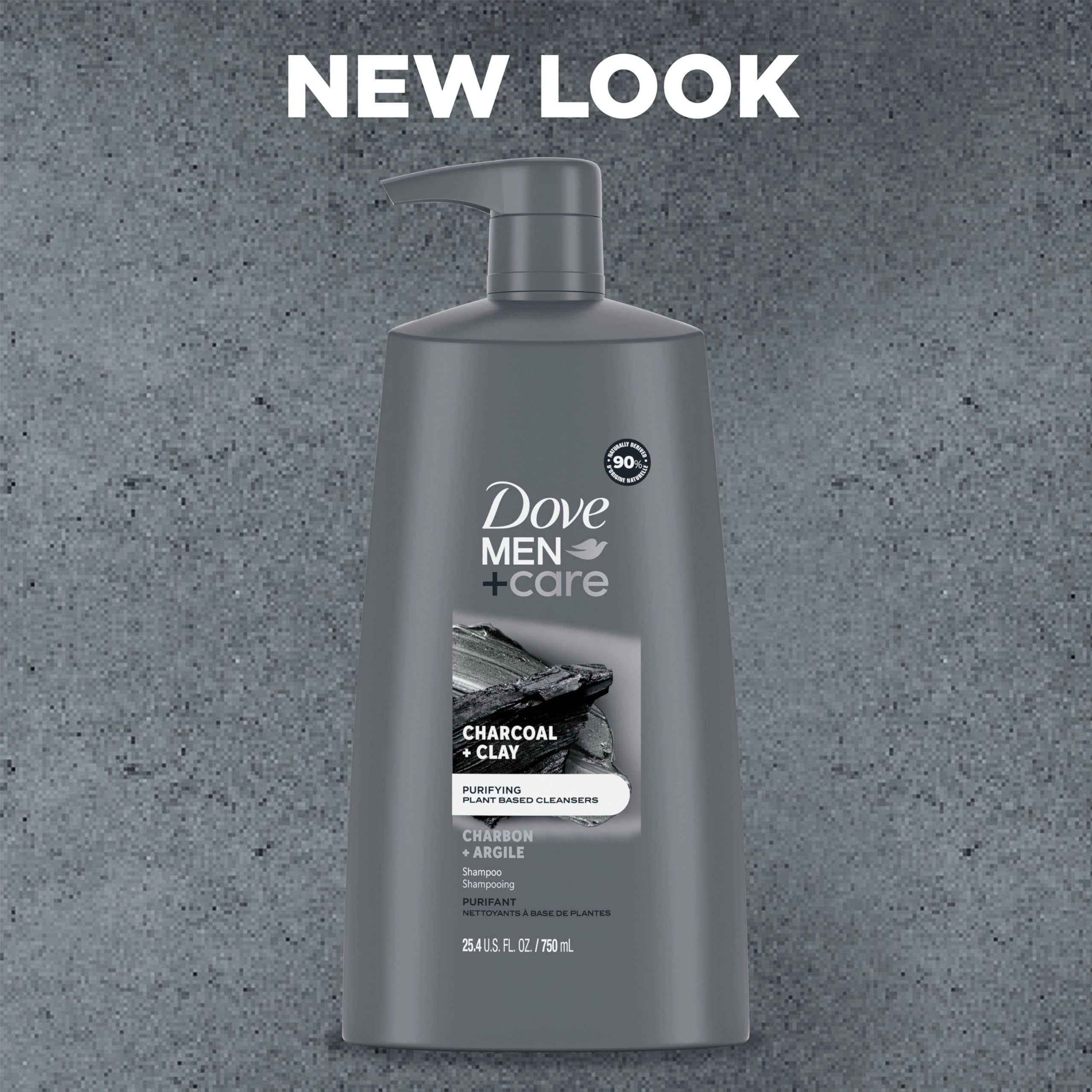 Champú Suave purificador con carbón para cabello más limpio.