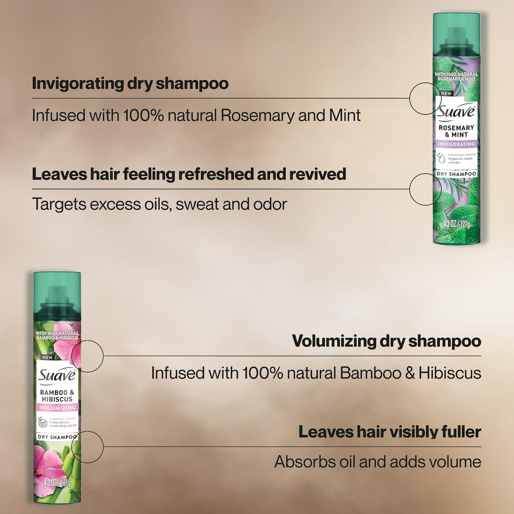 Suave champú en seco: textura ligera para cabello aireado.